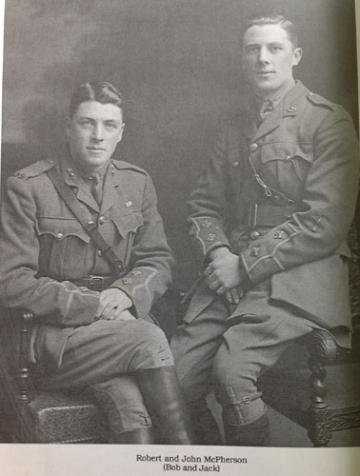 Robert & Jack in their uniforms